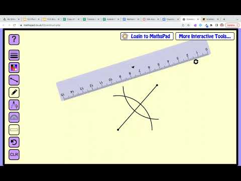 SM1 Constructions: Construct a perpendicular bisector
