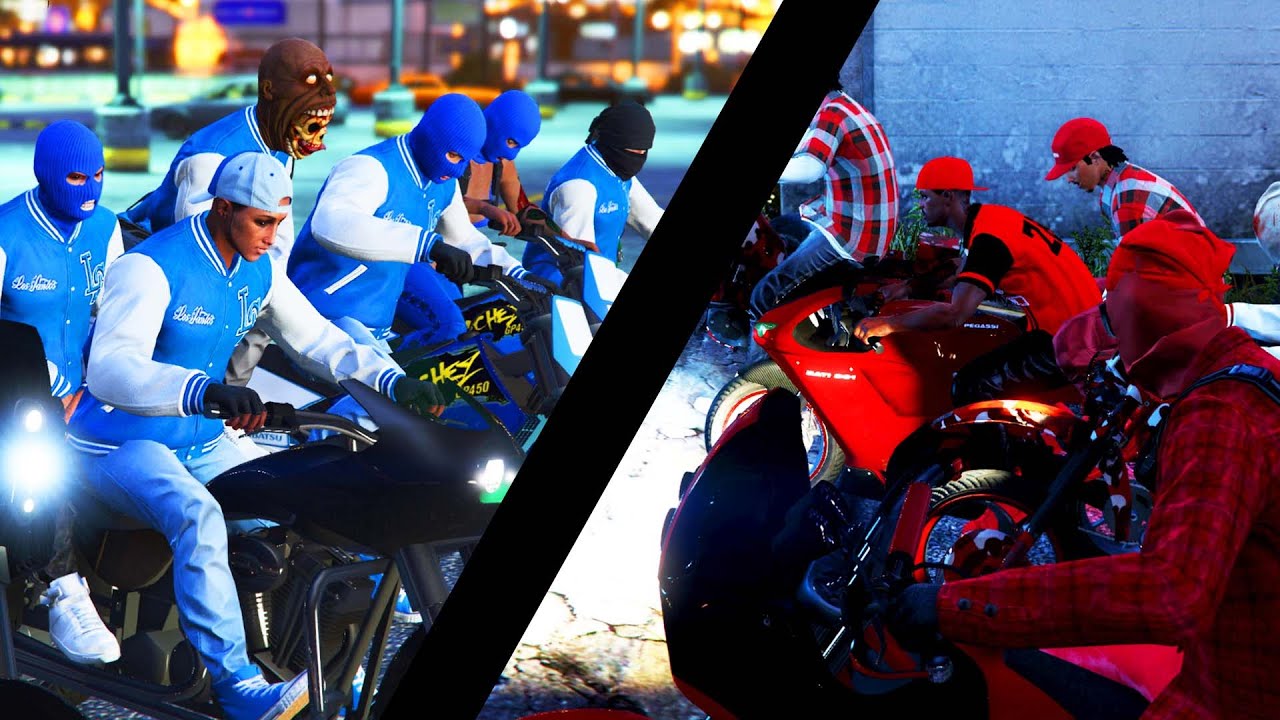 GTA 5 ONLINE - BLOODS VS CRIPS 2022 🔴🔵