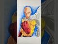 Saitama drawing 🤯 | one punch man | #shorts #saitama #anime