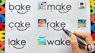 Unlock Long A with Magic E! ✨ | Phonics for Kindergarten | Marker Decoding + Picture Fun