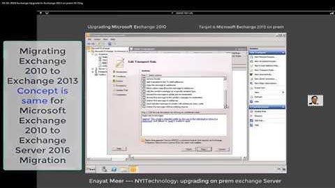 Exchange 2013 Migration video 1 by Enayat Meer