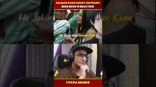 Salman Khan Angry On Pranit More - Triggered Insaan Roast Bigg Boss 19 #shorts #biggboss19 #ytshorts