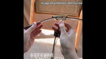 People often ask how to remove the automatic buckle belt. Please take a closer look at the video