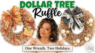 Dollar Tree Ruffle Wreath Upgrade | You Won't Believe the Difference!