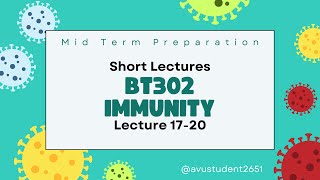 VU BT302 Short Lectures (17-20) | Mids Preparationation Challenge Day 5 | Lymphoid Organs