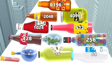 FRAGILE ROLL 3D - Level Up Bottle (Satisfying ASMR Gameplay Mobile, Run Game)