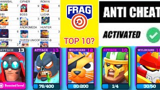 TOP 10 Leaderboard Deck!! + HACKER 🤬 #FRAG Pro Shooter screenshot 2