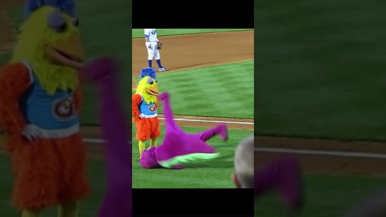 Barney On God Mode Shorts Dancebattle Barneytheme Remix