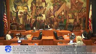 Burbank City Council Meeting - November 17, 2020