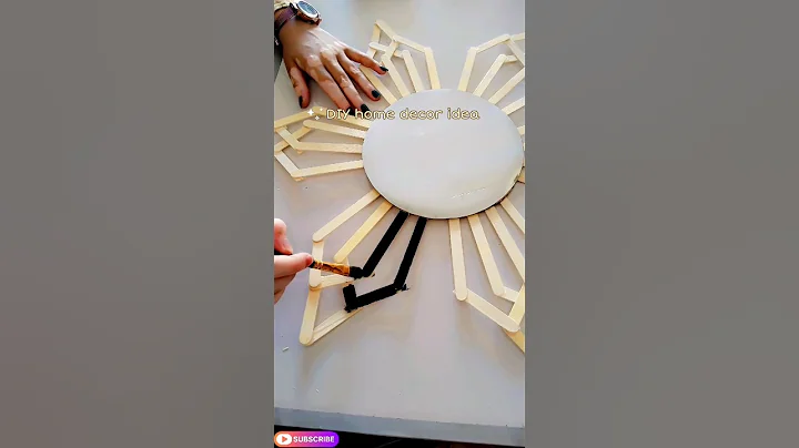 DIY ice cream sticks craft #wallhanging #homedecor #shorts #viral