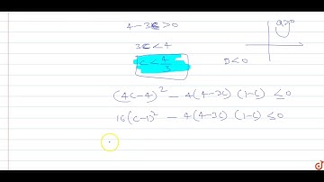 JEE MAINS 2018 For `x in R`, the expression `(x^2+2x+c)/(x^2+4x+3c)` can take all real values if...