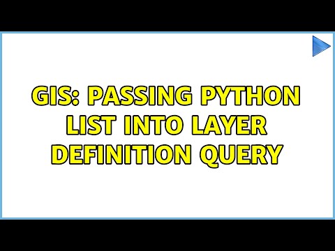 GIS: Passing Python