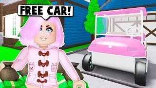 How To Get A Free Golf Cart In Bloxburg New Playground Update Roblox Youtube - golf cart roblox