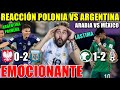 REACCIONANDO al POLONIA 0-2 ARGENTINA *MÉXICO ELIMINADA*