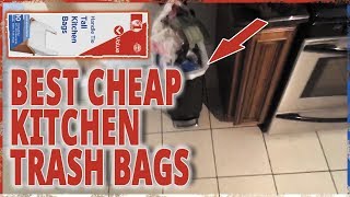 Best Cheap Trash Bag 13-Gallon Kitchen Trash Cans - These Are The Best Cheap Kitchen Trash Bags!
