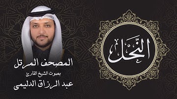 سورة النحل ( تلاوة مرئية بالأيات ) المصحف المرتل للشيخ القارئ/ عبد الرزاق الدليمي