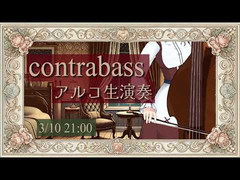 【コントラバス演奏】久々にゲーム音楽中心に弓で奏でる配信【#にこるの生演奏】