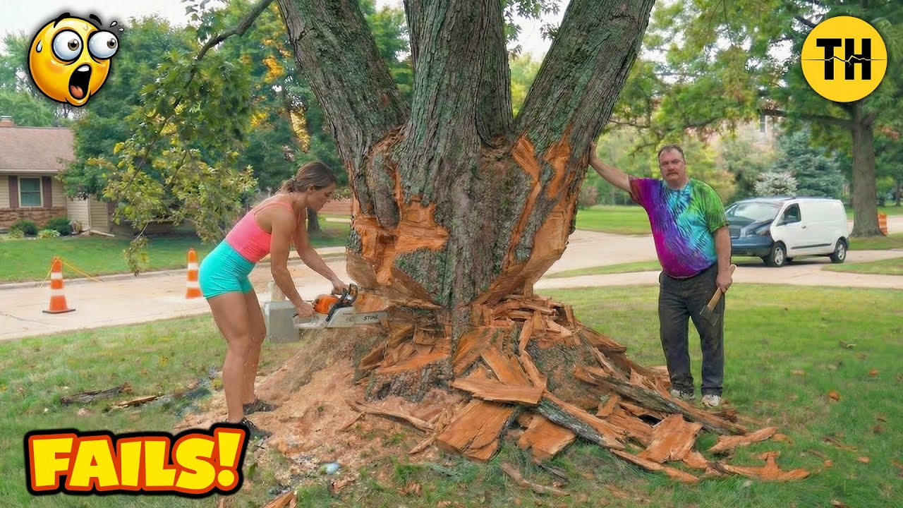 TOTAL IDIOTS AT WORK #24 | Ultimate Chainsaw & Girl Fails | Instant Karma 2026