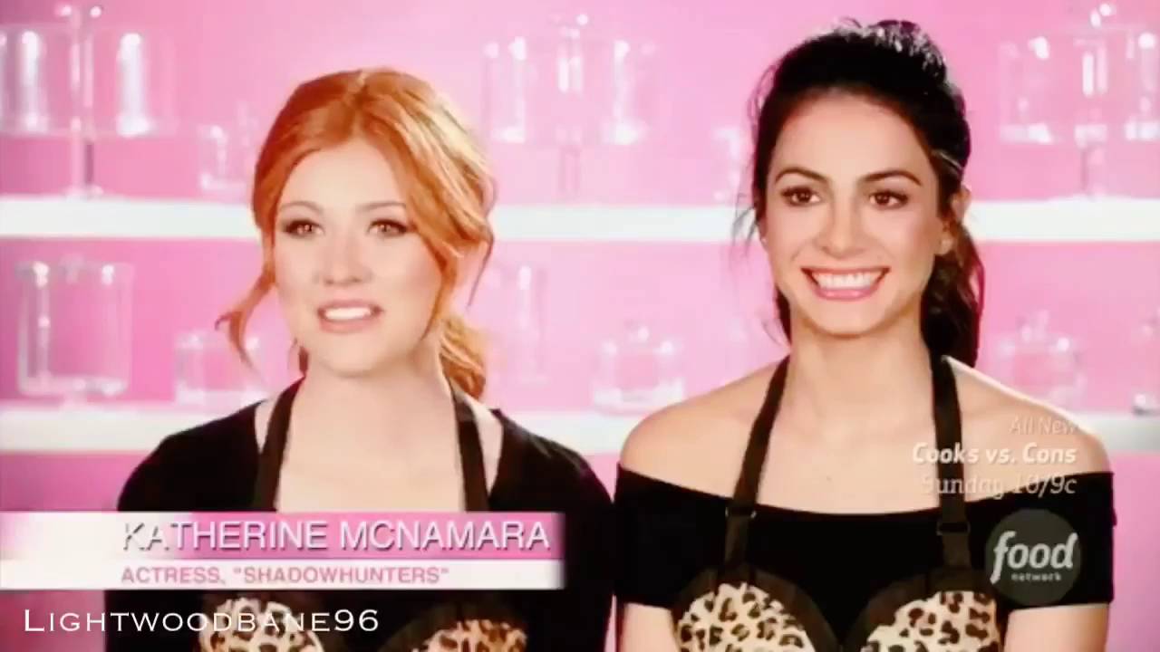 Katherine McNamara and Emeraude Toubia on Cupcake Wars (ALL MOMENTS)