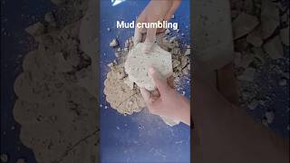 mud crumbling #asmr #crunchymud #mudcrushing #oddlysatisfying #viral #clay #crushingasmr #crush #mud