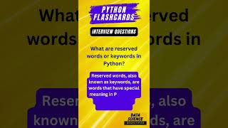 Python Interview questions - Flashcards #python #flashcards #PythonVariables #LearnPython