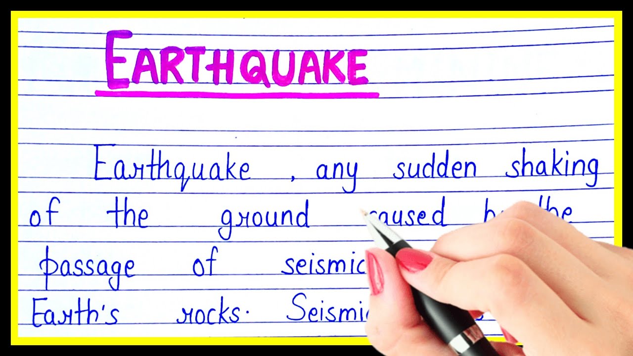 what is earthquake short essay