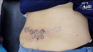 Back Tattoo (Time Lapse) Omro Tattoo | وشم أسفل ظهر (مسرع) عمرو الوشام