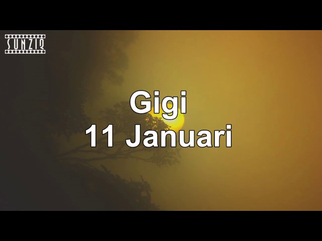 Gigi - 11 januari (Karaoke Version + Lyrics) No Vocal #sunziq class=