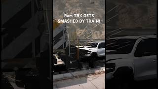 Train Hit Ram Trx After Doing This! #Trx #Ram #Srt #Srt8 #Trackhawk #Dodge #1000Hp #Hellcat #Fastcar