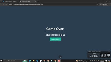Emoji Catcher Game Using HTML, CSS and JavaScript with Source Code