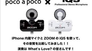 ZOOM iQ5 の実力を検証！　演奏協力 / What's Love?