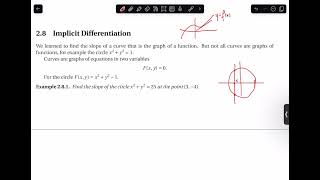 Calculus Derivatives: Implicit Differentiation | 35-1