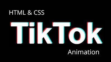 CSS TikTok Text Animation Using HTML | CSS