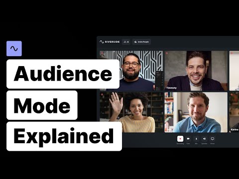Live Stream on Riverside with Audience Mode