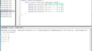 Java Level 1 Using Dr  Java Lesson 04   Variables