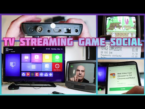 Decoder Digitale Terrestre DVB-T2 con Android per Streaming, Web, Giochi, ecc...