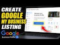 How to create a Google My Business listing with Google - Quick Tutorial