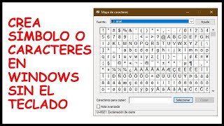 Windows Symbols | Characters in Windows without a keyboard | Windows Character Map