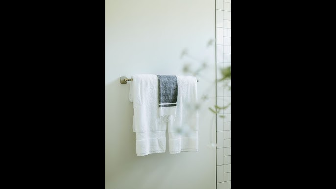 How to fold your towel like a hotel 🤍 #homedecor #bathroomdecor #bath, Towel Hanging Ideas