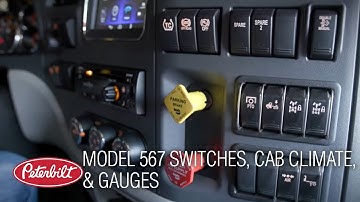 Model 567 Switches, Cab Climate, & Gauges