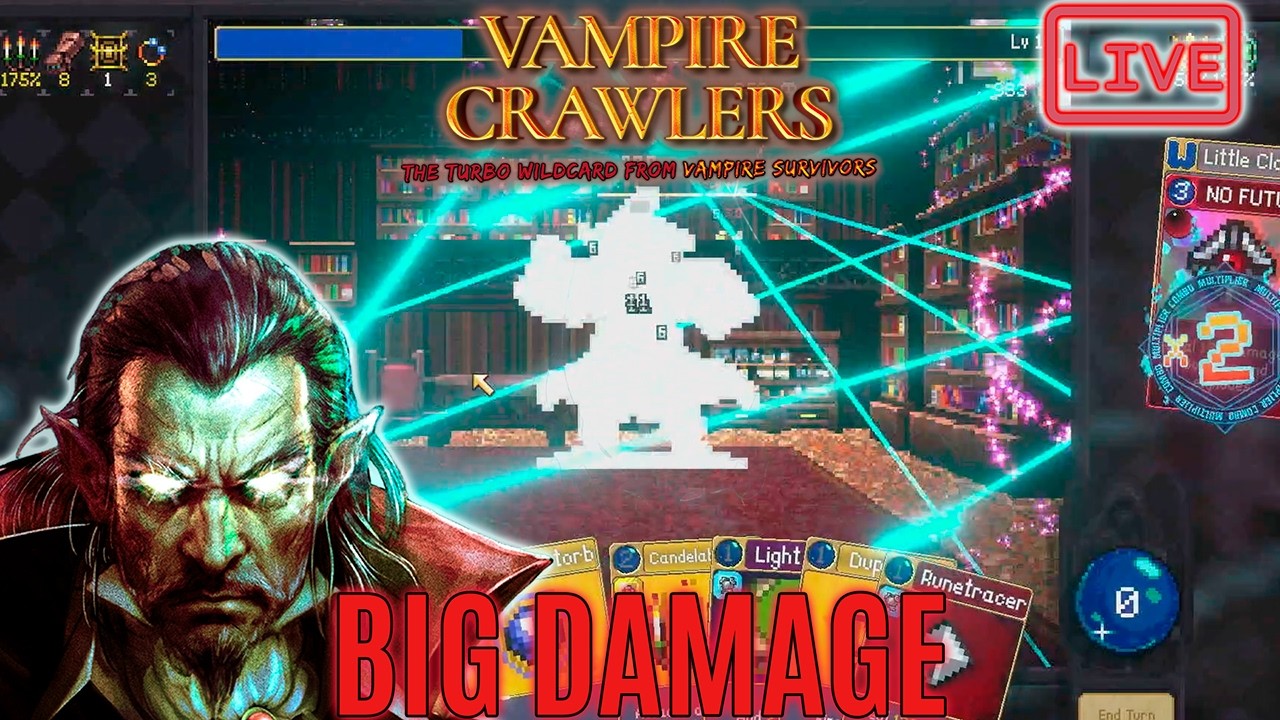 [Vertical]🔴LIVE🔴2 CHARACTERS  left to play in the Vampire Crawlers Demo