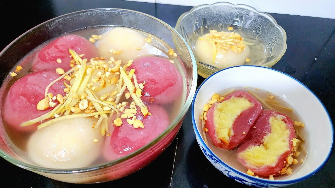 CHÈ TRÔI NƯỚC /Bí quyết nấu chè trôi nước mềm dẻo k0 cần khoai để vài ngày cũng k0 bị cứng#915