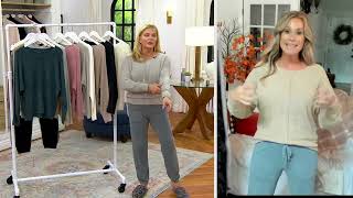 Barefoot Dreams CozyChic Lite Seamed Dolman Pullover on QVC