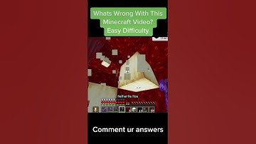 Whats Wrong With This Minecraft Video? #minecraft #puzzle #minecraftpuzzle #mc #minecraftshorts
