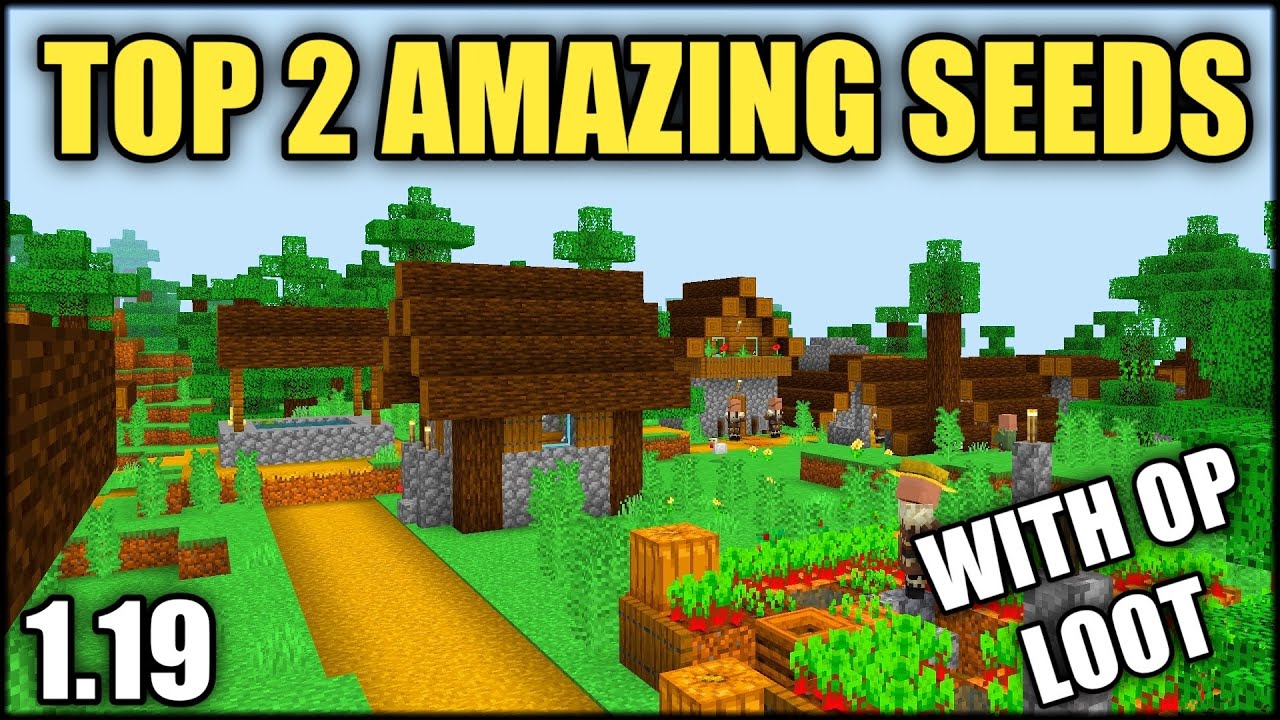 TOP 2 BEST VILLAGE SEEDS IN MINECRAFT PE VILLAGE SEEDS MINECRAFT