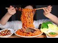 핵불닭볶음면 3봉지 막창 찐텐 꿀조합 먹방 / NUCLEAR FIRE SPICY NOODLES X3 (10,000SHU) 🔥GRILLED PORK INTESTINES MUKBANG