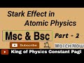 Stark Effect part - 2