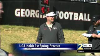 Kirby Smart holds first Bulldogs spring practice at UGA