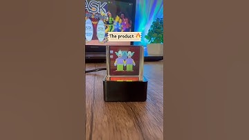 Your 3D glow starts here #cube #3ddecor #3dhologram #homedecor #gift #fyp