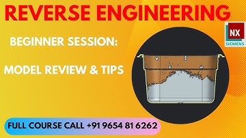 HINDI | 107. Beginner Student Session |  Reverse Engineering NX Course Call +91 9654 81 6262